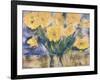 Yellow Flowers, 1924 (Pastel on Paper)-Christian Rohlfs-Framed Giclee Print