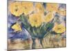 Yellow Flowers, 1924 (Pastel on Paper)-Christian Rohlfs-Mounted Giclee Print