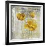 Yellow Flowers II-Carol Black-Framed Art Print