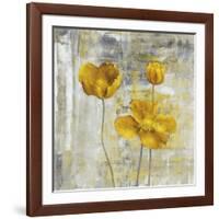 Yellow Flowers II-Carol Black-Framed Art Print