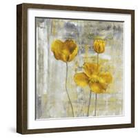 Yellow Flowers II-Carol Black-Framed Art Print