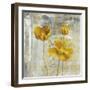 Yellow Flowers II-Carol Black-Framed Art Print