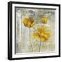 Yellow Flowers II-Carol Black-Framed Art Print