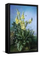 Yellow Flowers in Front of the Blue Sky-Louis-Apollinaire Sicard-Framed Stretched Canvas