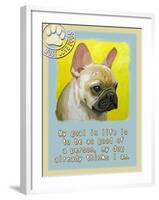 Yellow French Bulldog-Cathy Cute-Framed Giclee Print