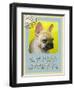 Yellow French Bulldog-Cathy Cute-Framed Giclee Print