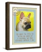 Yellow French Bulldog-Cathy Cute-Framed Giclee Print