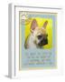 Yellow French Bulldog-Cathy Cute-Framed Giclee Print