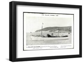 Yellow Funnel Line, William Allchorn, Leyland Engines-null-Framed Photographic Print