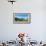 Yellow grass field with large mountains in the distance, South Island, New Zealand, Pacific-Logan Brown-Framed Photographic Print displayed on a wall