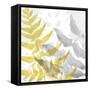 Yellow-Gray Leaves 2-Stellar Design Studio-Framed Stretched Canvas