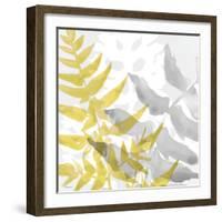 Yellow-Gray Leaves 2-Stellar Design Studio-Framed Art Print