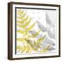 Yellow-Gray Leaves 2-Stellar Design Studio-Framed Art Print