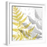 Yellow-Gray Leaves 2-Stellar Design Studio-Framed Art Print