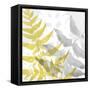 Yellow-Gray Leaves 2-Stellar Design Studio-Framed Stretched Canvas