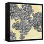 Yellow--Gray Pattern 1-Stellar Design Studio-Framed Stretched Canvas