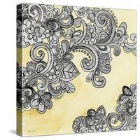 Yellow--Gray Pattern 2-Stellar Design Studio-Stretched Canvas