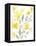 Yellow & Grey Garden I-Jennifer Goldberger-Framed Stretched Canvas