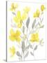 Yellow & Grey Garden I-Jennifer Goldberger-Stretched Canvas