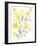 Yellow & Grey Garden I-Jennifer Goldberger-Framed Art Print