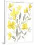 Yellow & Grey Garden I-Jennifer Goldberger-Framed Art Print