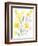 Yellow & Grey Garden I-Jennifer Goldberger-Framed Art Print