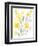 Yellow & Grey Garden I-Jennifer Goldberger-Framed Art Print