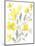 Yellow & Grey Garden I-Jennifer Goldberger-Mounted Art Print