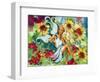 Yellow Haired Sunflower Fairy-sylvia pimental-Framed Art Print