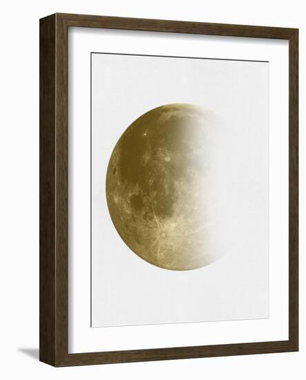 Yellow Half Moon II-Eline Isaksen-Framed Art Print