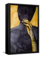 Yellow Hand -The Dirty Yellow Series-Graham Dean-Framed Stretched Canvas