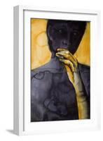 Yellow Hand -The Dirty Yellow Series-Graham Dean-Framed Giclee Print