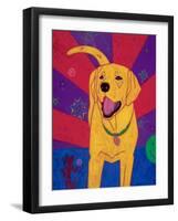 Yellow Happiness-Angela Bond-Framed Art Print