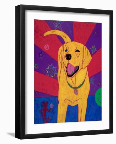 Yellow Happiness-Angela Bond-Framed Art Print