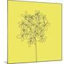 Yellow Happy Flower-Jan Weiss-Mounted Art Print