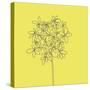 Yellow Happy Flower-Jan Weiss-Stretched Canvas