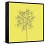 Yellow Happy Flower-Jan Weiss-Framed Stretched Canvas