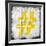 Yellow Hash-Jace Grey-Framed Art Print