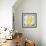 Yellow Hash-Jace Grey-Framed Art Print displayed on a wall