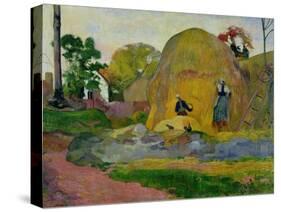Yellow Haystacks, or Golden Harvest, 1889-Paul Gauguin-Stretched Canvas