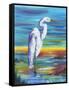 Yellow Heron I-Olivia Brewington-Framed Stretched Canvas