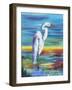 Yellow Heron I-Olivia Brewington-Framed Art Print