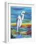 Yellow Heron I-Olivia Brewington-Framed Art Print