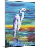 Yellow Heron I-Olivia Brewington-Mounted Art Print