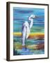 Yellow Heron I-Olivia Brewington-Framed Art Print