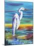 Yellow Heron I-Olivia Brewington-Mounted Art Print