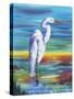 Yellow Heron I-Olivia Brewington-Stretched Canvas