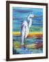 Yellow Heron I-Olivia Brewington-Framed Art Print