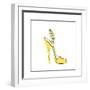 Yellow High Heeled Shoe-null-Framed Giclee Print