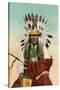 Yellow Horse, Ponca Indian-null-Stretched Canvas